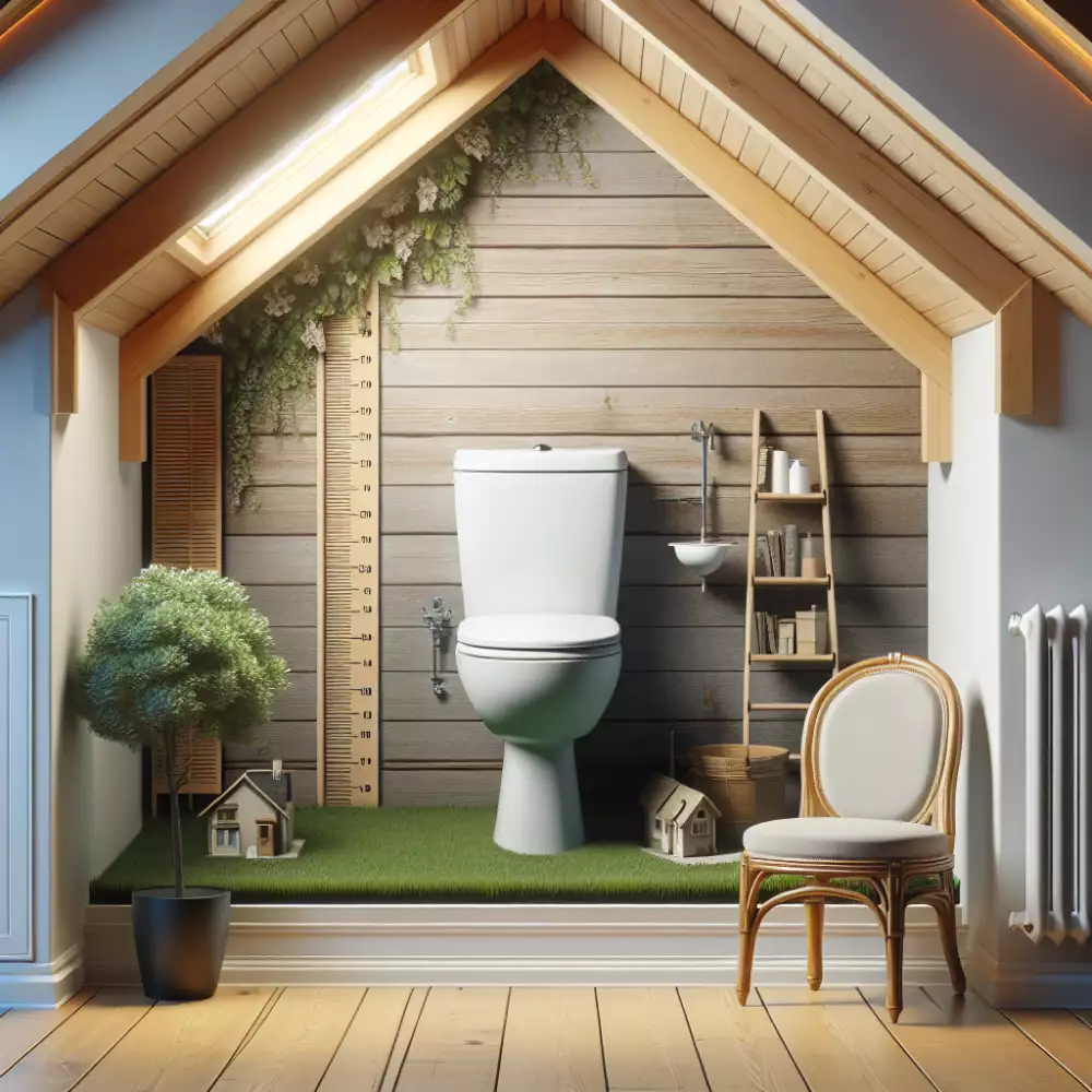 wc v podkroví výška